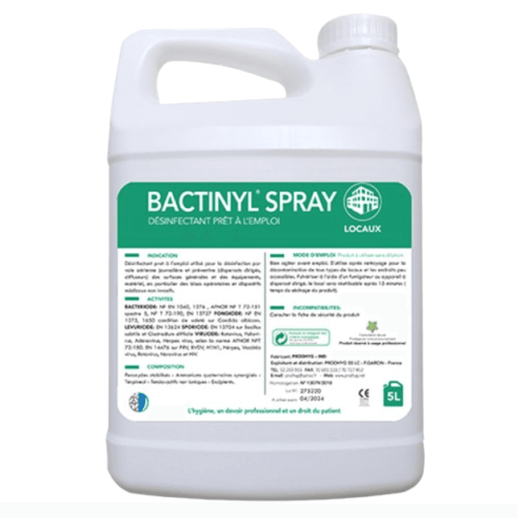 BACTINYL SPRAY DESINFECTANT PE 5L*